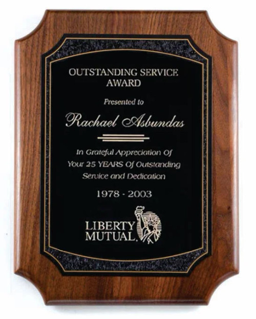 Genuine Walnut w/Black Textured Edge