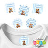 Baby Bears peel and stick clothing labels — clothing stickers for kids made to order