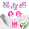 Blossoms and Bows peel and stick clothing labels for kids — clothing stickers made to order
