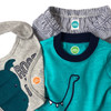 Round waterproof clothing labels for permanent daycare labeling on baby onesies and infant outfits