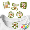 Little Lion King peel and stick clothing labels for kids — clothing stickers made to order