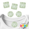 Nursery Toile laundry safe clothing sticker labels — machine washable personalized clothing labels for kids