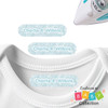 Nursery Toile Large Iron On Labels for Clothes machine washable iron name tags — laundry safe iron-on clothing name labels