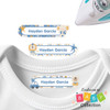 Keep track of clothes with Playtime Pals iron on labels. Great for school and summer camp.