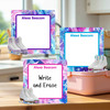 Figure Skating large square write-on labels — reusable waterproof daycare