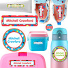 All Sports name labels for daycare — waterproof daycare labels on bottles, sippy cups and lunchboxes