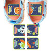 Animals in Space children's labels for daycare — waterproof daycare name labels for bottles and gear
