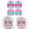Cupcakes daycare name labels — waterproof name tags for daycare on bottles and supplies