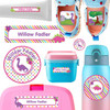 Dinosaur Friends name labels for daycare — waterproof daycare labels on bottles, sippy cups and lunchboxes