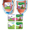 Dinosaur Friends children's labels for daycare — waterproof daycare name labels for bottles and gear