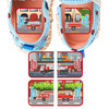 Fire Trucks daycare labels pack — personalized waterproof daycare sticker labels for bottles, sippy cups and baby gear