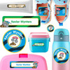 Monster Trucks daycare label pack — personalized waterproof stickers for babies and toddlers