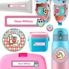 Owls daycare label pack — personalized waterproof stickers for babies and toddlers