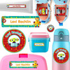 Little Robots daycare label pack — personalized waterproof stickers for babies and toddlers