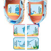 Deep Sea Pals daycare labels pack — personalized waterproof daycare sticker labels for bottles, sippy cups and baby gear