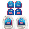 Mighty Sharks daycare name labels — waterproof name tags for daycare on bottles and supplies