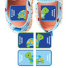 Turtles children's labels for daycare — waterproof daycare name labels for bottles and gear