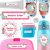 Magical Unicorns name labels for daycare — waterproof daycare labels on bottles, sippy cups and lunchboxes