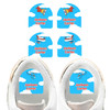 Airplanes starter pack name stickers — waterproof labels for school and daycare supplies
