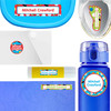 All Sports waterproof labels for kids — name decals and bottle stickers for water bottles and lunchboxes