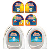 Astronaut Boy or Girl waterproof starter labels — name decals and labels for backpacks for school and daycare