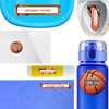 Basketball waterproof name labels on school supplies — personalized name stickers for kids