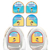 Beach (Boy/Girl) waterproof starter labels — name decals and labels for backpacks for school and daycare