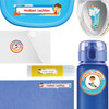 Beach (Boy/Girl) waterproof labels for kids — name decals and bottle stickers for water bottles and lunchboxes
