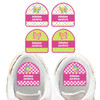 Butterflies starter pack name stickers — waterproof labels for school and daycare supplies