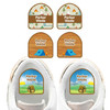 Camping waterproof starter labels — name decals and labels for backpacks for school and daycare