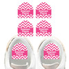 Chevron starter pack name stickers — waterproof labels for school and daycare supplies