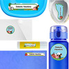 Farm Animals waterproof labels for kids — name decals and bottle stickers for water bottles and lunchboxes