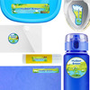 Frogs waterproof labels for kids — name decals and bottle stickers for water bottles and lunchboxes