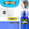 Graffiti waterproof labels for kids — name decals and bottle stickers for water bottles and lunchboxes