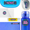 Hearts waterproof name labels on school supplies — personalized name stickers for kids