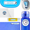 Hockey waterproof labels for kids — name decals and bottle stickers for water bottles and lunchboxes