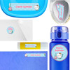 Meowmaids waterproof name labels on school supplies — personalized name stickers for kids