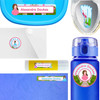 Enchanted Princess waterproof labels for kids — name decals and bottle stickers for water bottles and lunchboxes