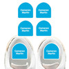 02 Solids waterproof starter labels — name decals and labels for backpacks for school and daycare