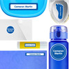 02 Solids waterproof labels for kids — name decals and bottle stickers for water bottles and lunchboxes