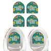 Sunflowers waterproof starter labels — name decals and labels for backpacks for school and daycare