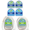 Turtles waterproof starter labels — name decals and labels for backpacks for school and daycare