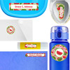 Summer Squeeze waterproof labels for kids — name decals and bottle stickers for water bottles and lunchboxes