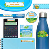 Backyard Bugs ultimate school labels — waterproof name labels for school on water bottle and lunchbox