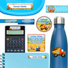 Construction (Boy/Girl) waterproof name labels on lunch container, water bottle and school notebook