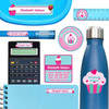 Cupcakes ultimate school labels — waterproof name labels for school on water bottle and lunchbox