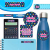Hearts ultimate school labels — waterproof name labels for school on water bottle and lunchbox