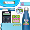 Koalas school name labels for notebook, ruler, and water bottle