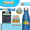 Pirate Animals ultimate school labels — waterproof name labels for school on water bottle and lunchbox