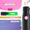 Butterflies back to school labels and school name labels — waterproof name stickers for school supplies